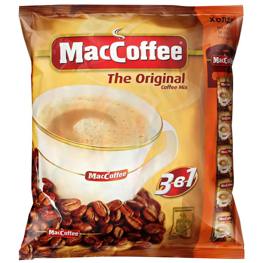 Кофейный напиток MacCoffee Мак 3в1 Оригинал, 100 шт по 20 г #1
