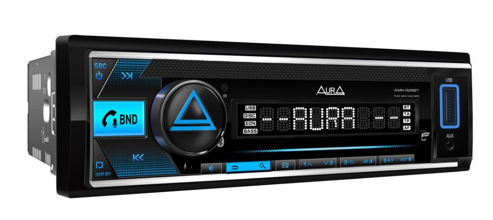 Автомагнитола Aura AMH-525BT, Магнитола для авто с блютуз процессорная ...