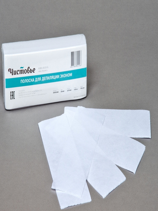 Чистовье / Полоска для депиляции спанбонд, 100 шт/упк - купить с ...