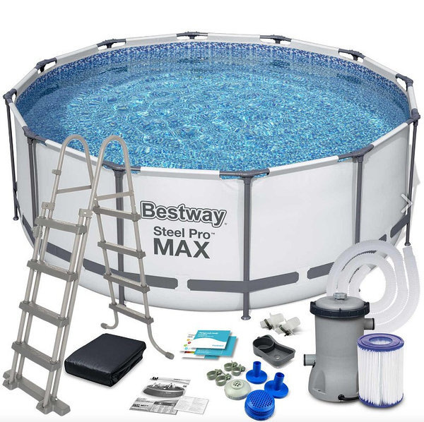 Как подключить насос к бассейну bestway steel pro max