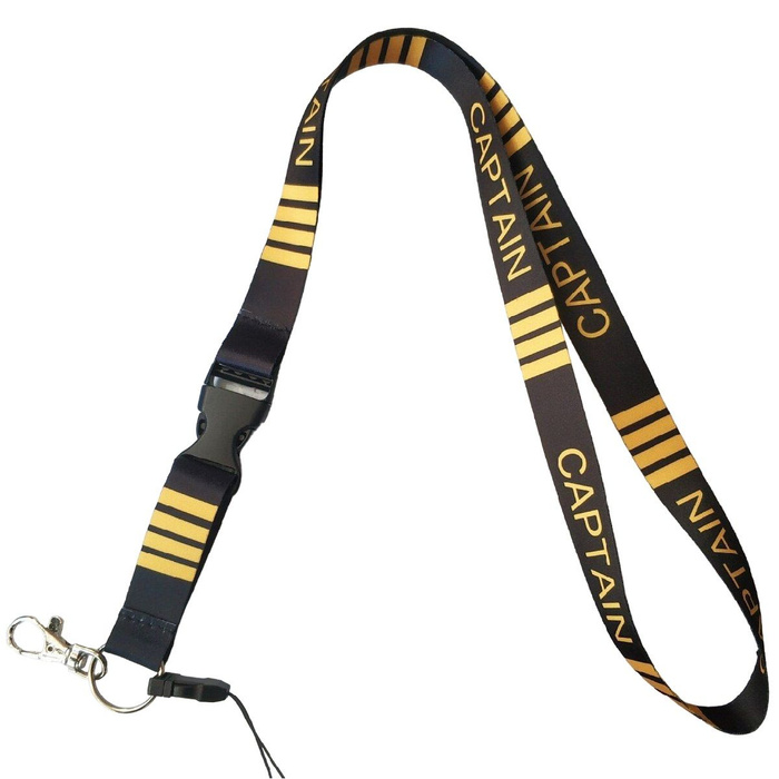 Ланъярд, лента для бейджа, тканевый шнурок на шею, брелок с карабином ...