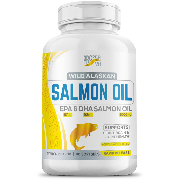 Масло лосося 1000 мг EPA 87 мг DHA 92 мг Proper Vit здоровье сердечно ...