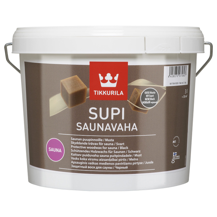 Tikkurila Supi Saunavaha/Тиккурила Супи Саунаваха,2.7л,воск для сауны ...