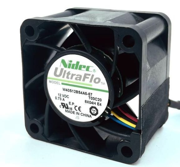 Вентилятор (Кулер) Nidec, 12V, 0.73A, 2 pin 40х40х28 для блока APW8 ...