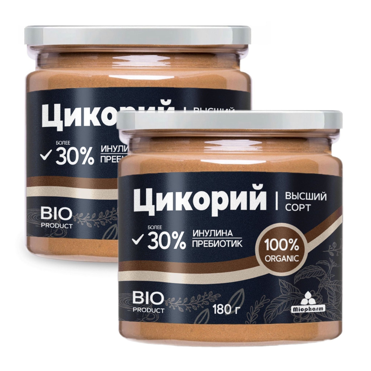 Цикорий BIO растворимый натуральный порошок 180 гр - 2 шт без кофеина ...