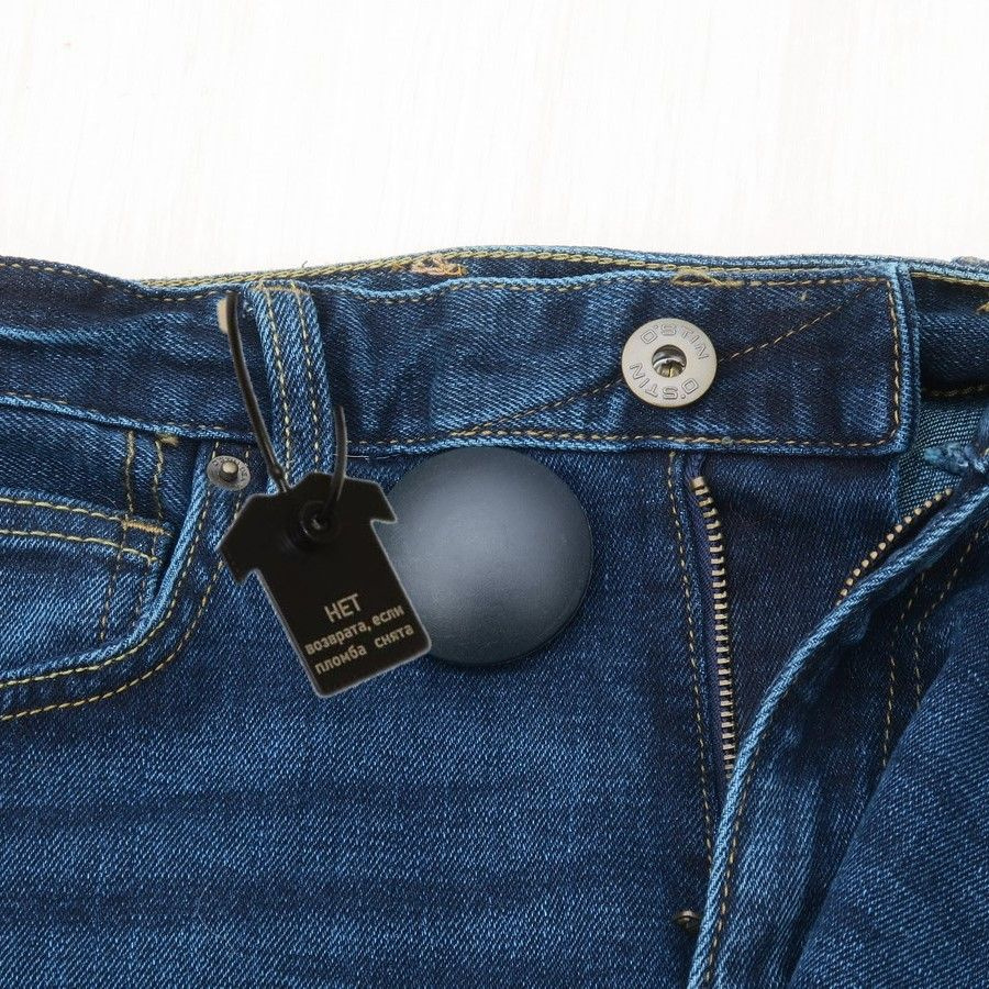 Пломбы для одежды и обуви, бирки пластиковые с надписью: "Нет возврата ...