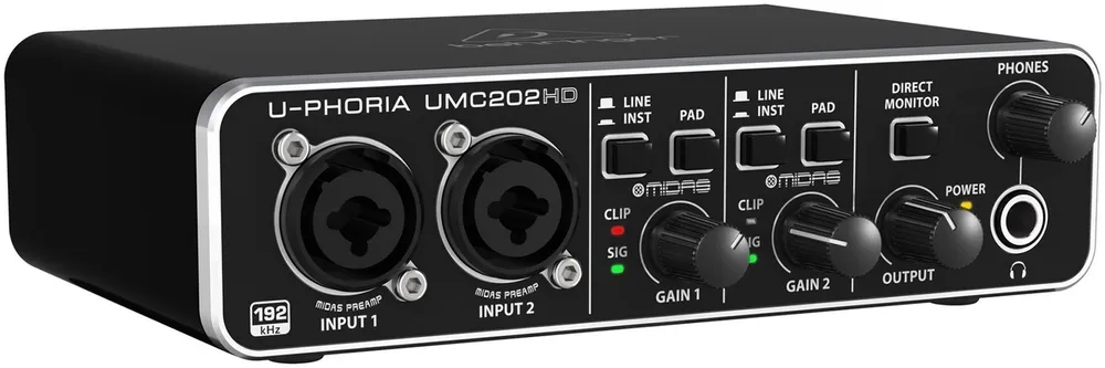 Внешняя звуковая карта Behringer U-PHORIA UMC202HD, вариант, фото 4