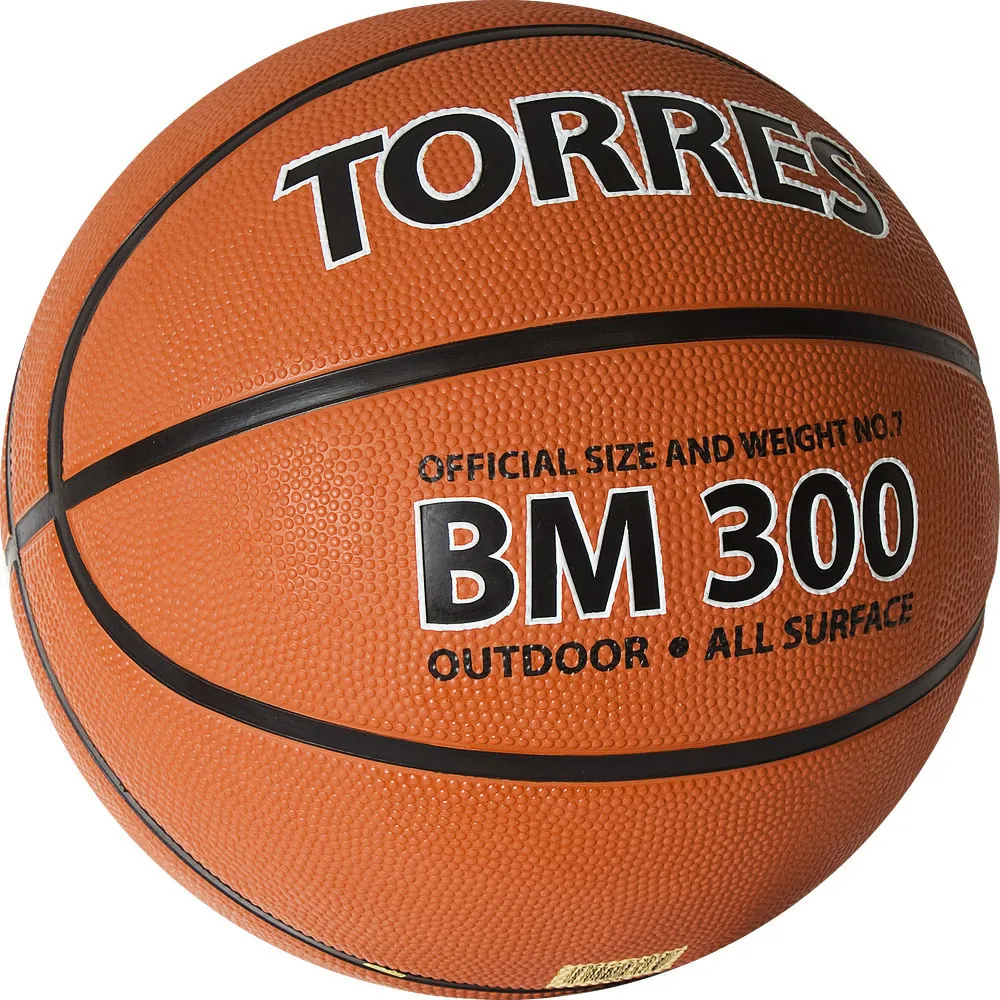 Мяч баскетбольный TORRES BM300 B02017, размер 7, резина, вариант, фото 5