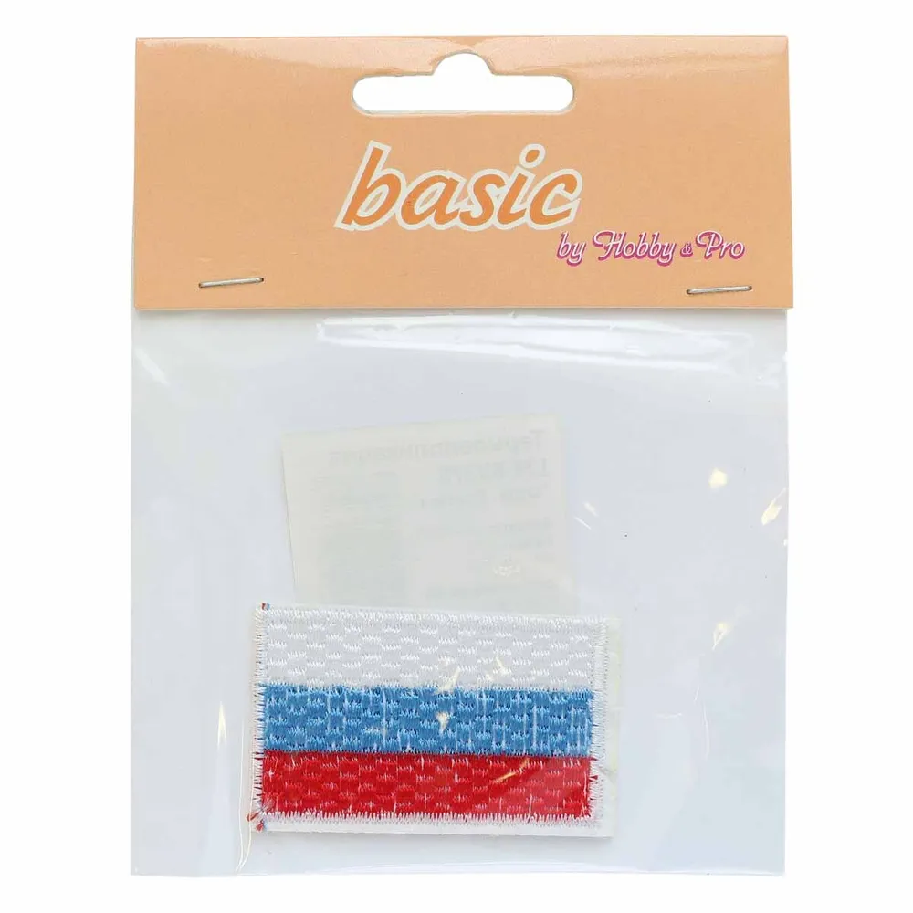 Термонаклейка для одежды, Флаг России, 5x3 см, Hobby&Pro basic, 5x3 см, фото 3