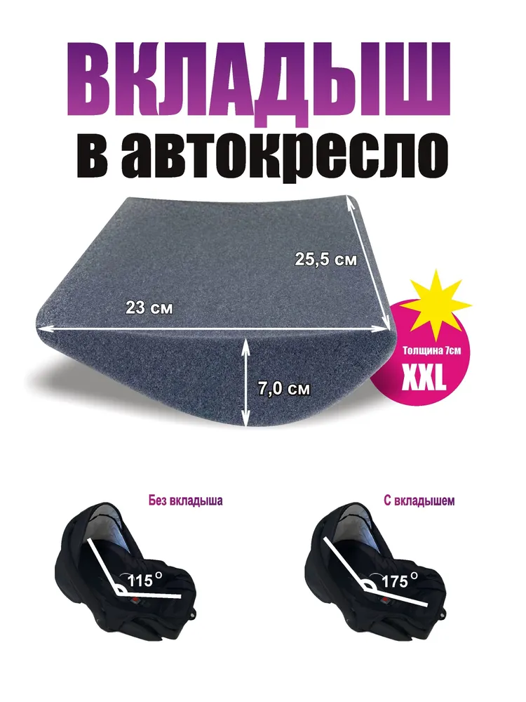 Вкладыш в автолюльку для новорожденных, вариант