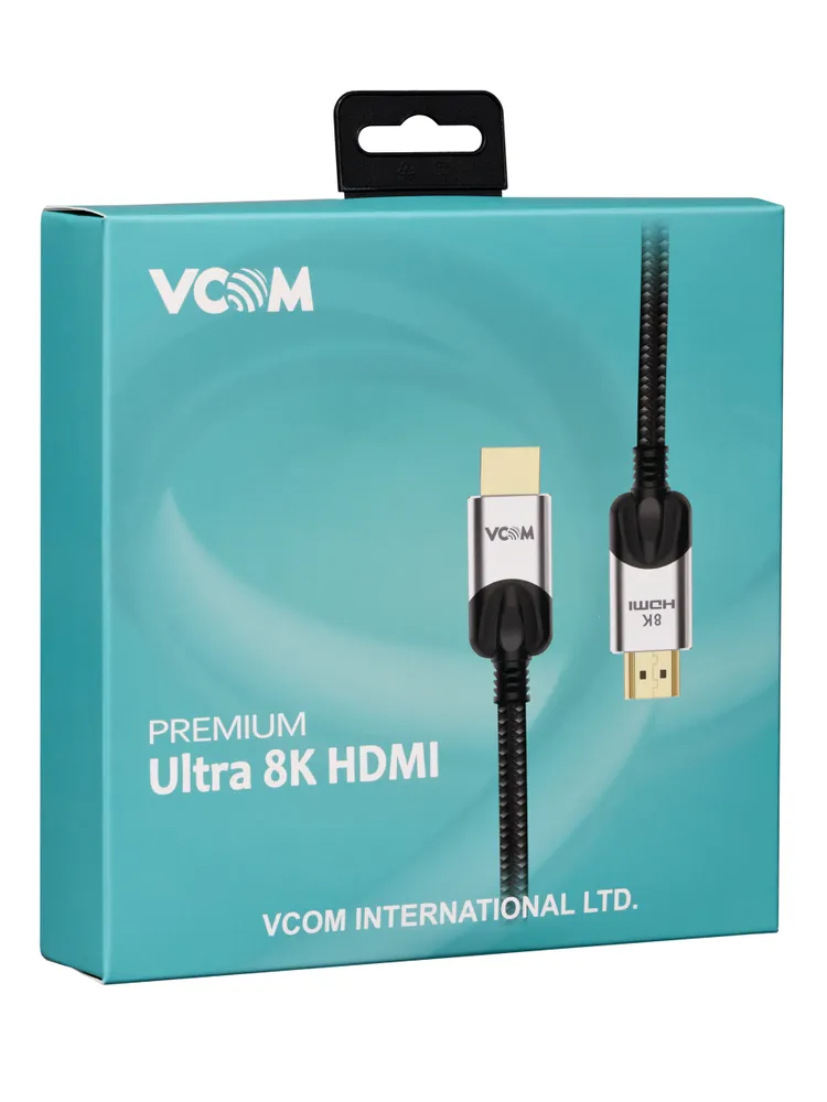 HDMI 2.1 кабель VCOM 3 м медь 8K 60Hz провод сверхскоростной (CG865-3M), 3 м, фото 2