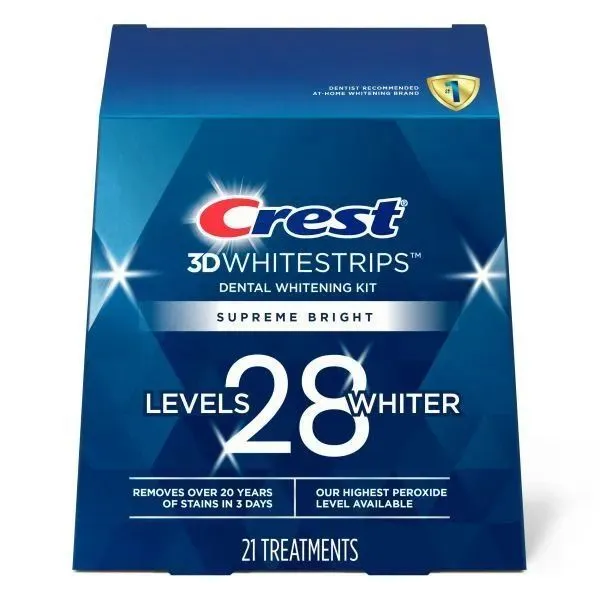Отбеливающие полоски для зубов Crest 3D Whitestrips Age Renew (Supreme Bright) New 2025, вариант, фото 5