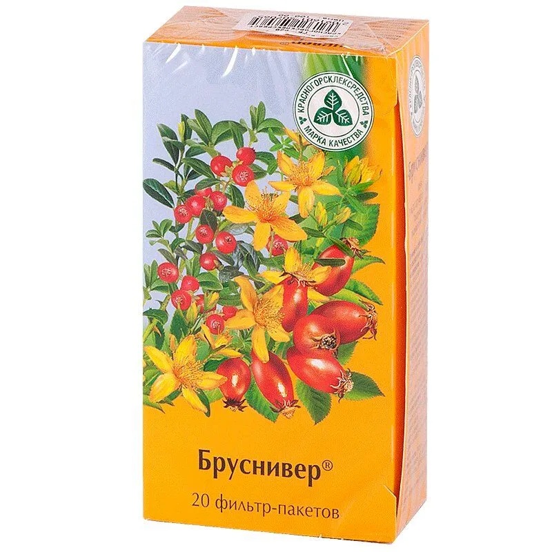 Бруснивер сбор фильтр-пакеты 2 г 20 шт, 2 г, 20 шт