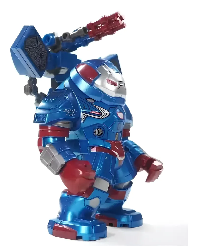 Фигурка Мстители Железный Человек / Iron Patriot совместима с конструкторами лего (12см, пакет) 1820, вариант, фото 4