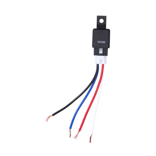 Водонепроницаемое реле 4 Pin, автомобильное реле 40A 12V, герметичное реле с проводкой, для автомоби