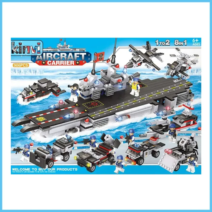 Конструктор Сити "Военная техника Авианосец Carrier", cовместим с лего ...