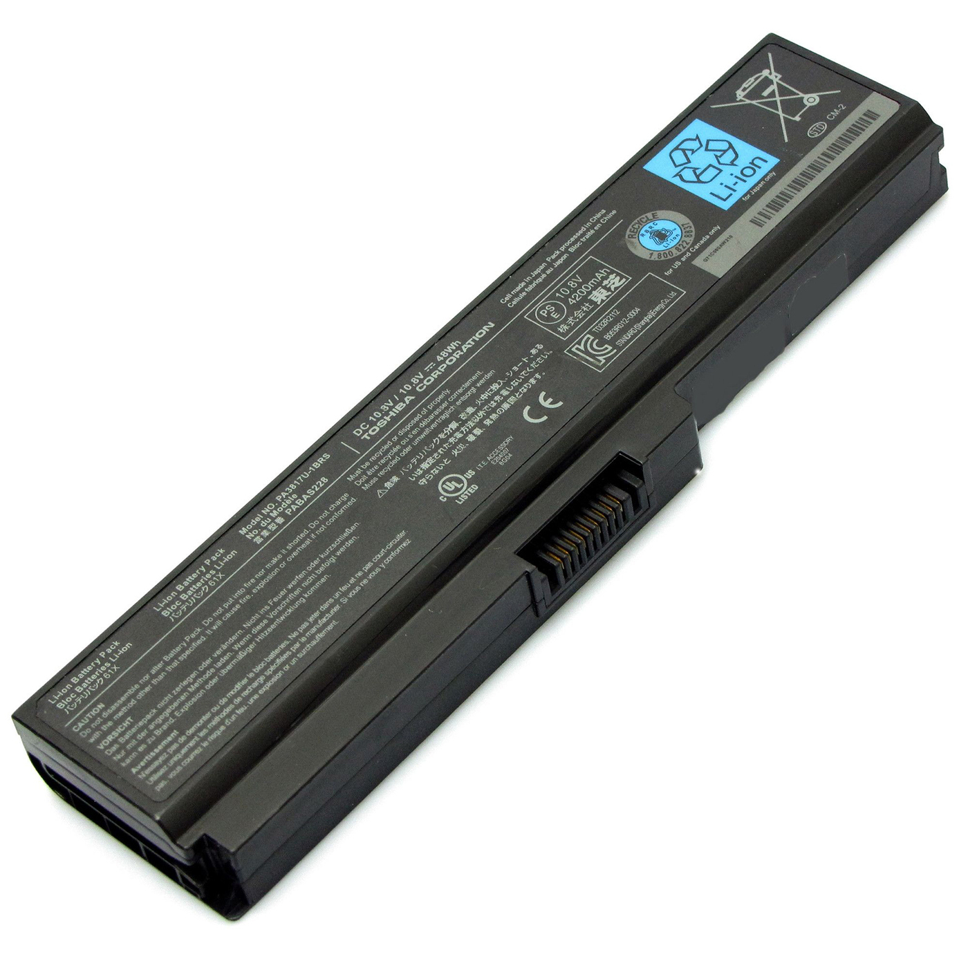 АккумуляторToshibaPA3817U-1BRSдляSatelliteC660/SatelliteL655/SatelliteL755/SatelliteL650/SatelliteL755D/SatelliteC670,SatelliteC660DSatelliteA660SatelliteL775SatelliteL750