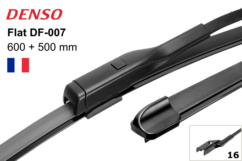 DF-007 К-т бескаркасных щёток стеклоочистителя  Audi A4 (07-15), Porsche Macan (14-) LHD