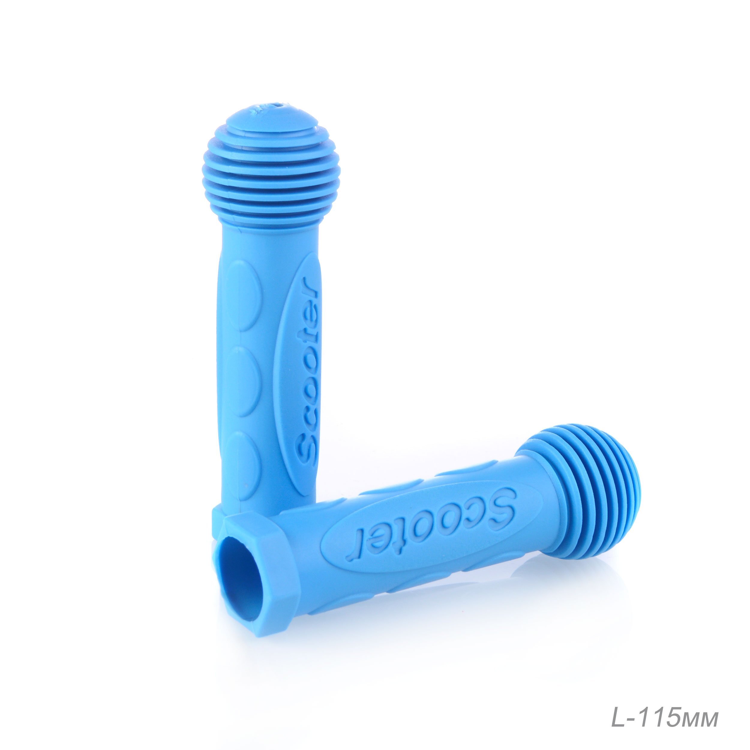 Грипсы детские для самоката COMIRON Gripskids1 115 х 85 мм, полимерный материал, голубые, 2 шт.