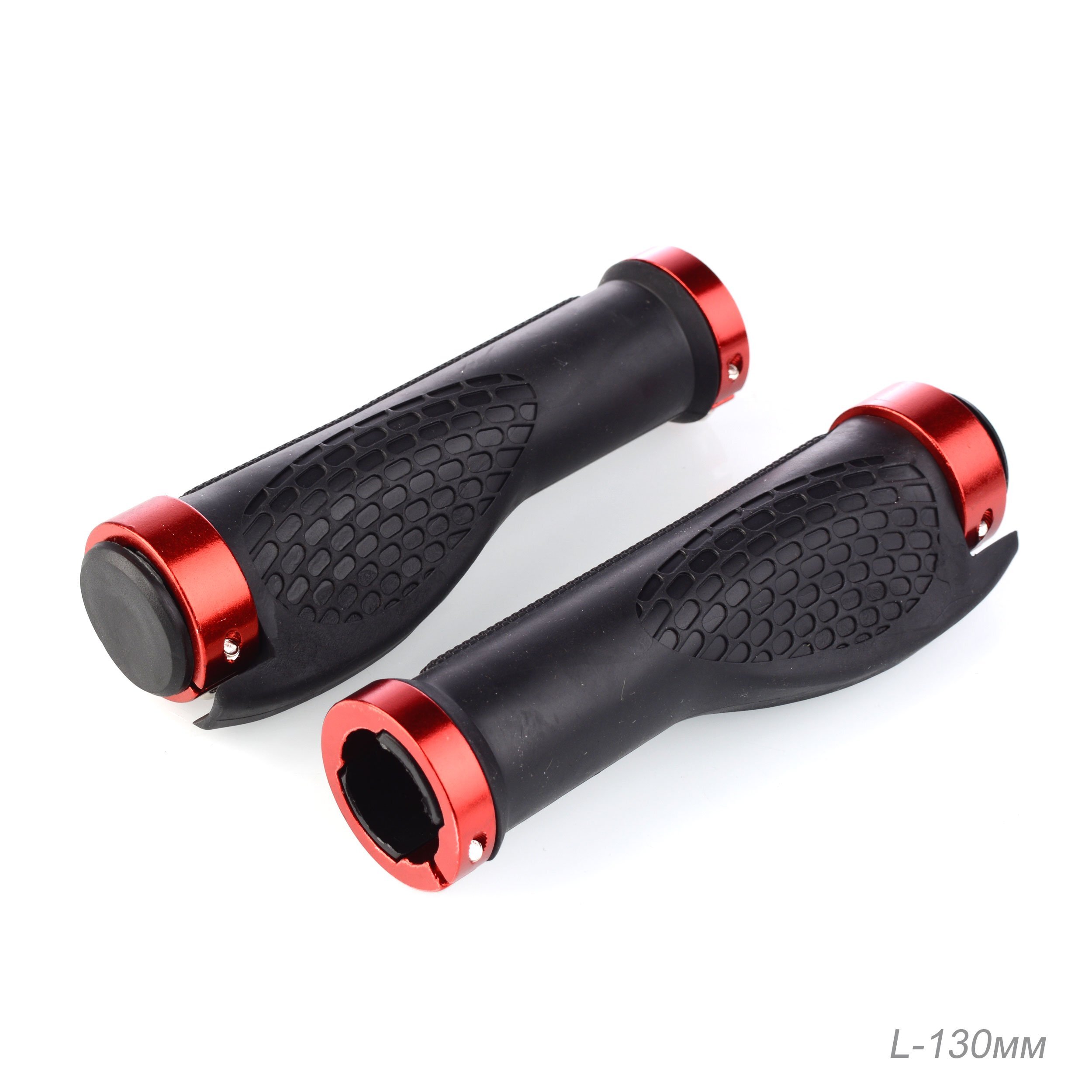 Грипсы для велосипеда COMIRON LC-10 130 мм, эргономичные, с алюминиевыми струбцинами, полимерный материал, черно-красные, 2 шт. Грипсы для велосипеда COMIRON LC-10 130 мм, эргономичные, с алюминиевыми струбцинами, полимерный материал, черно-красные, 2 шт.