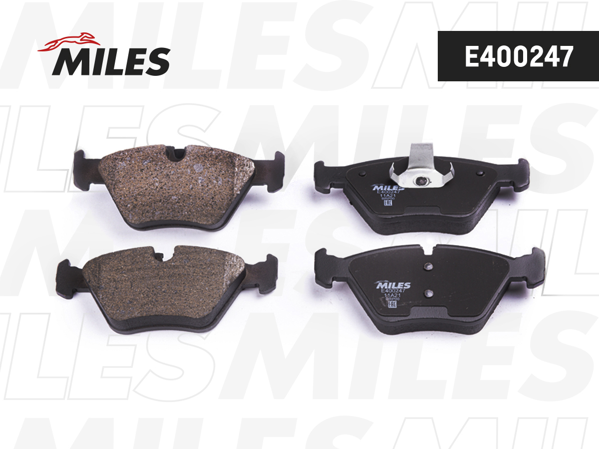 MILES Тормозные колодки Low Metallic передние