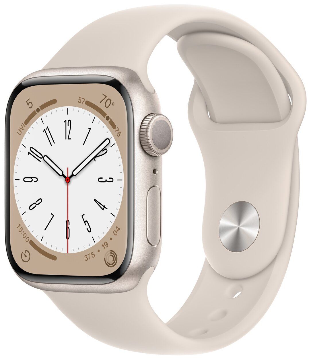 Apple Смарт-часы, 45mm, Starlight Sport Band купить на OZON по низкой ...