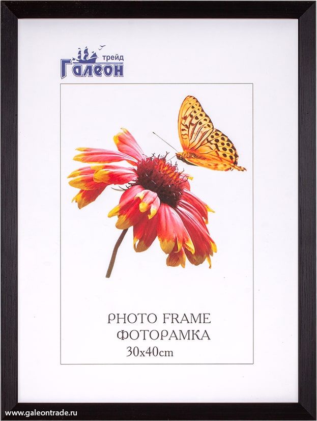 Фоторамка пластиковая 30 х 40 см, черная