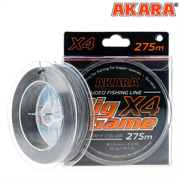 Шнур Akara Big Game Gray 275 м 0,50