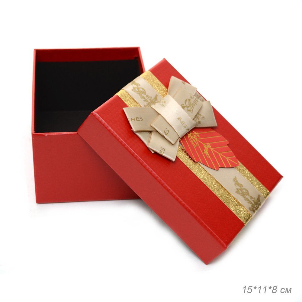 Коробка подарочная 15x11x8 см, красная Коробка подарочная 15x11x8 см, красная
