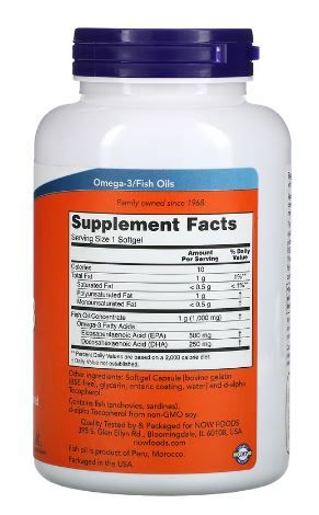 NOW Ultra Omega 3 500 EPA 250 DHA Омега 3 ультра 180 капсул купить на ...