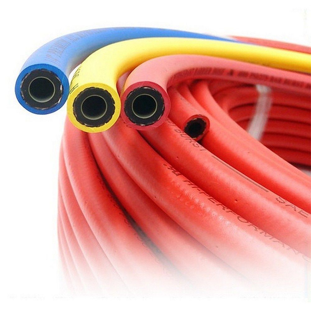 Шланги для заправки фреона 3шт (3 м) с фторопластовым уплотнителем ...