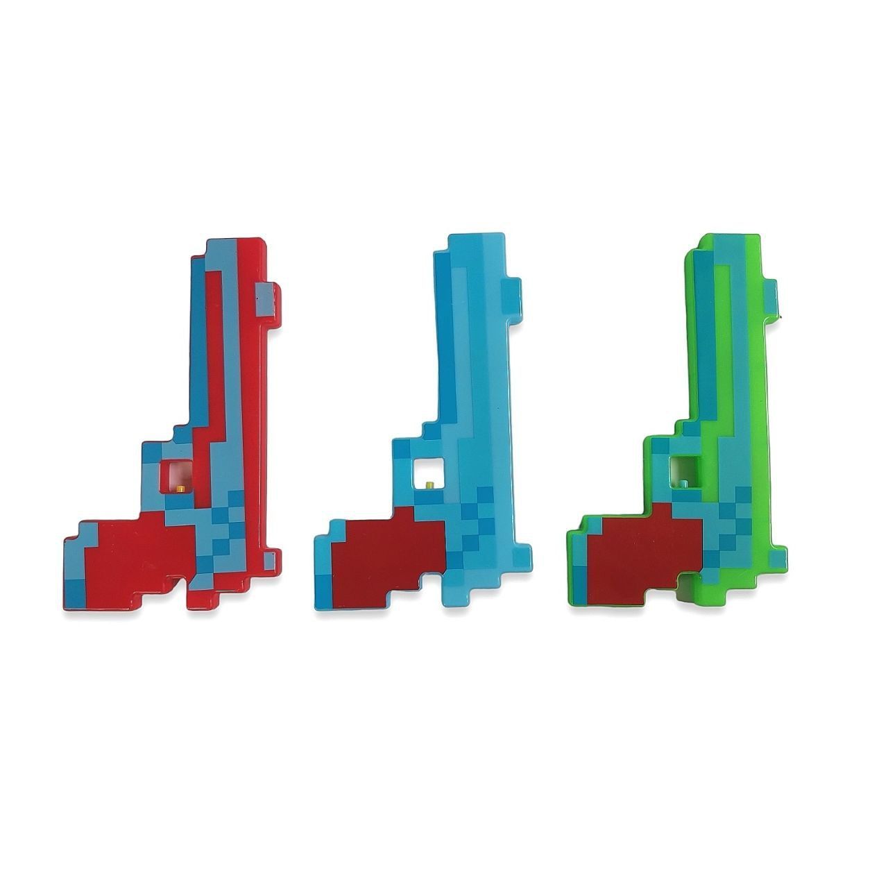 Пиксельный пистолет/ оружие из видео игры/ свет+звук - купить с доставкой  по выгодным ценам в интернет-магазине OZON (882928471)