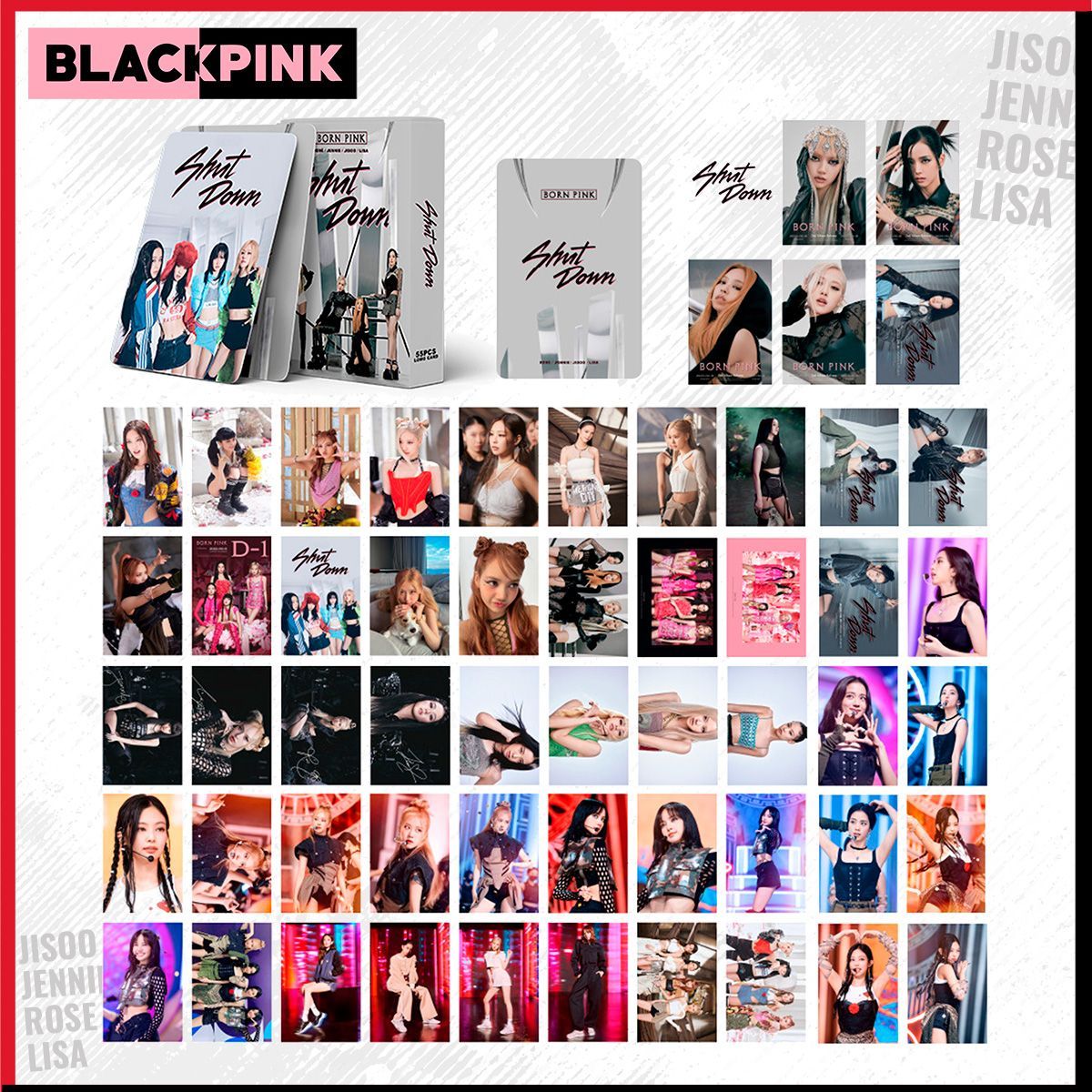 Карточки Blackpink с редкой уникальной картой с автографами black pink ...