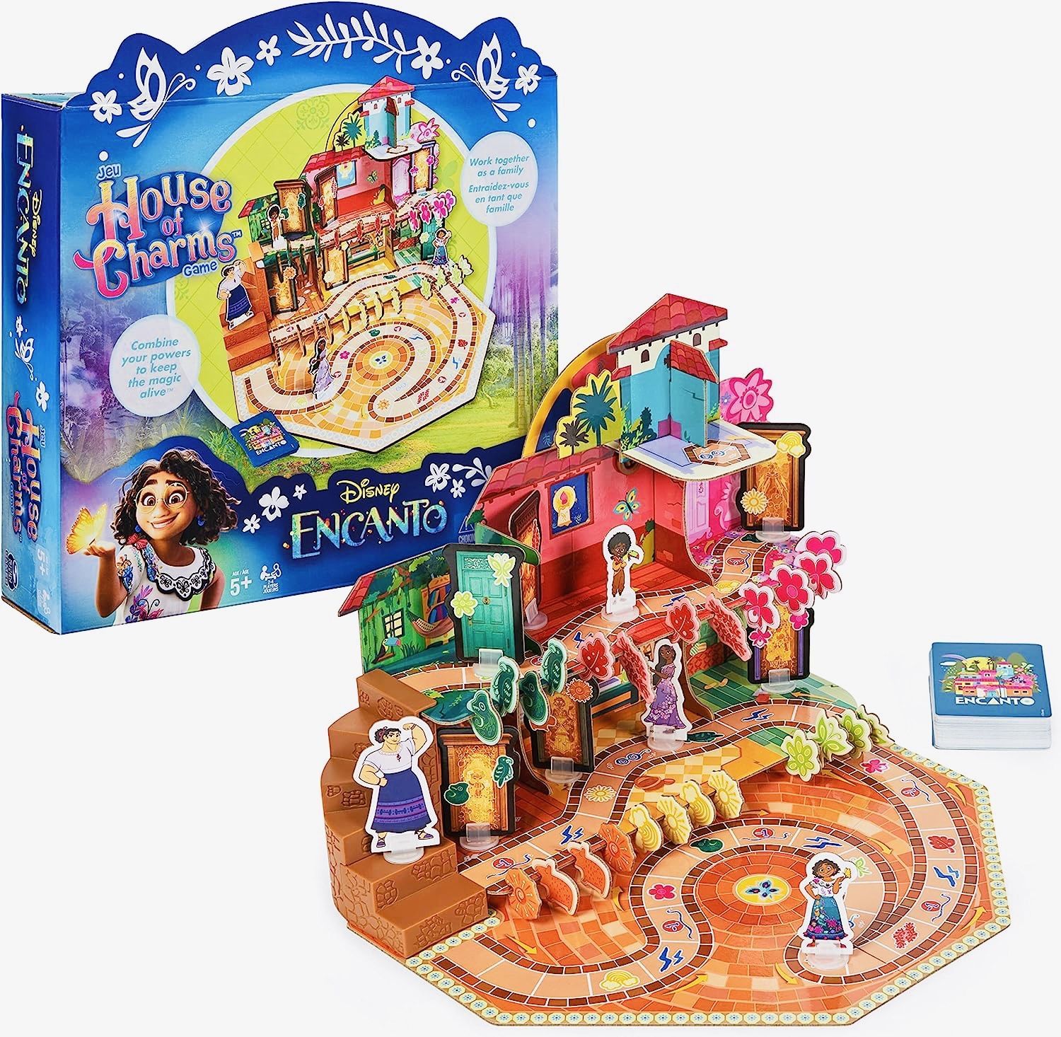 Disney Encanto, Энканто House of Charms легкая семейная настольная игра с волшебными жетонами, основанными на фильме