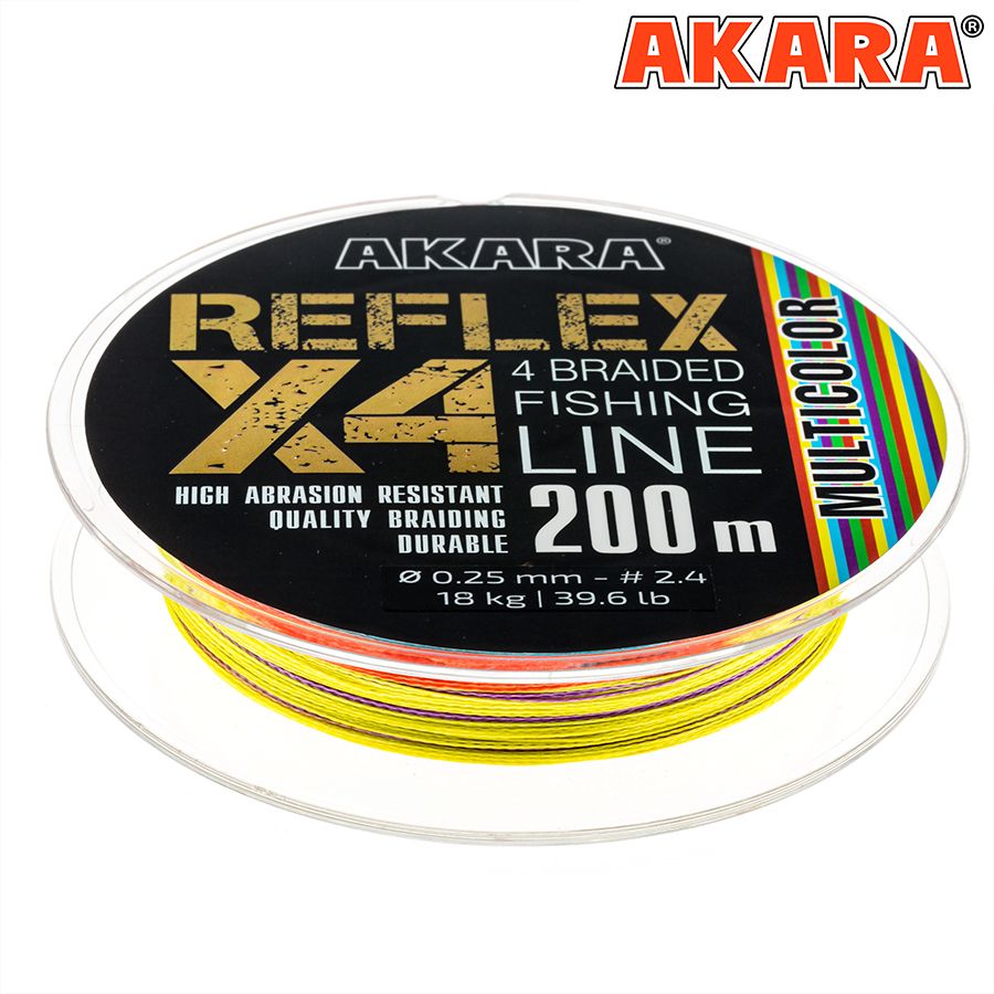Шнур Akara Reflex Multicolor 200 м 0,14
