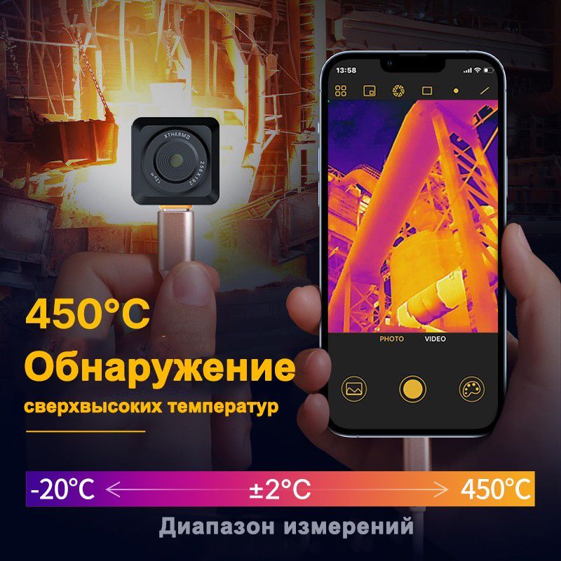 Тепловизор для смартфона infiray t2s Plus камера на телефон ...