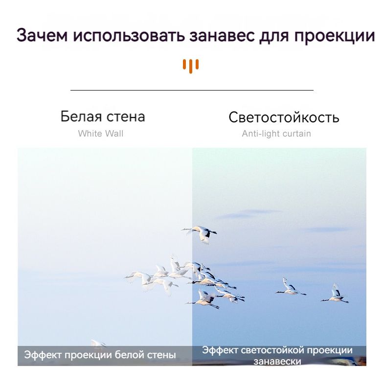 CROOBO простой складной антисветовой экран для проектора, портативный ...