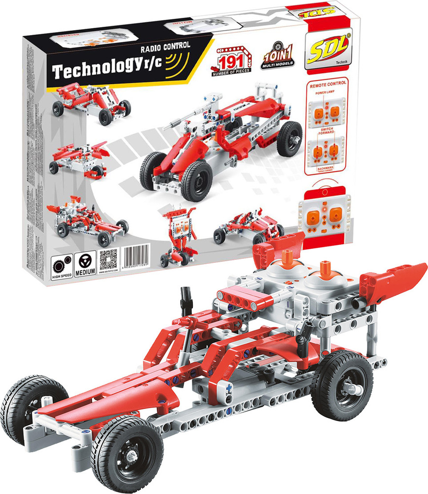 Машинка на радиоуправлении Конструктор SDL Technology R/C 10в1 (191 ...