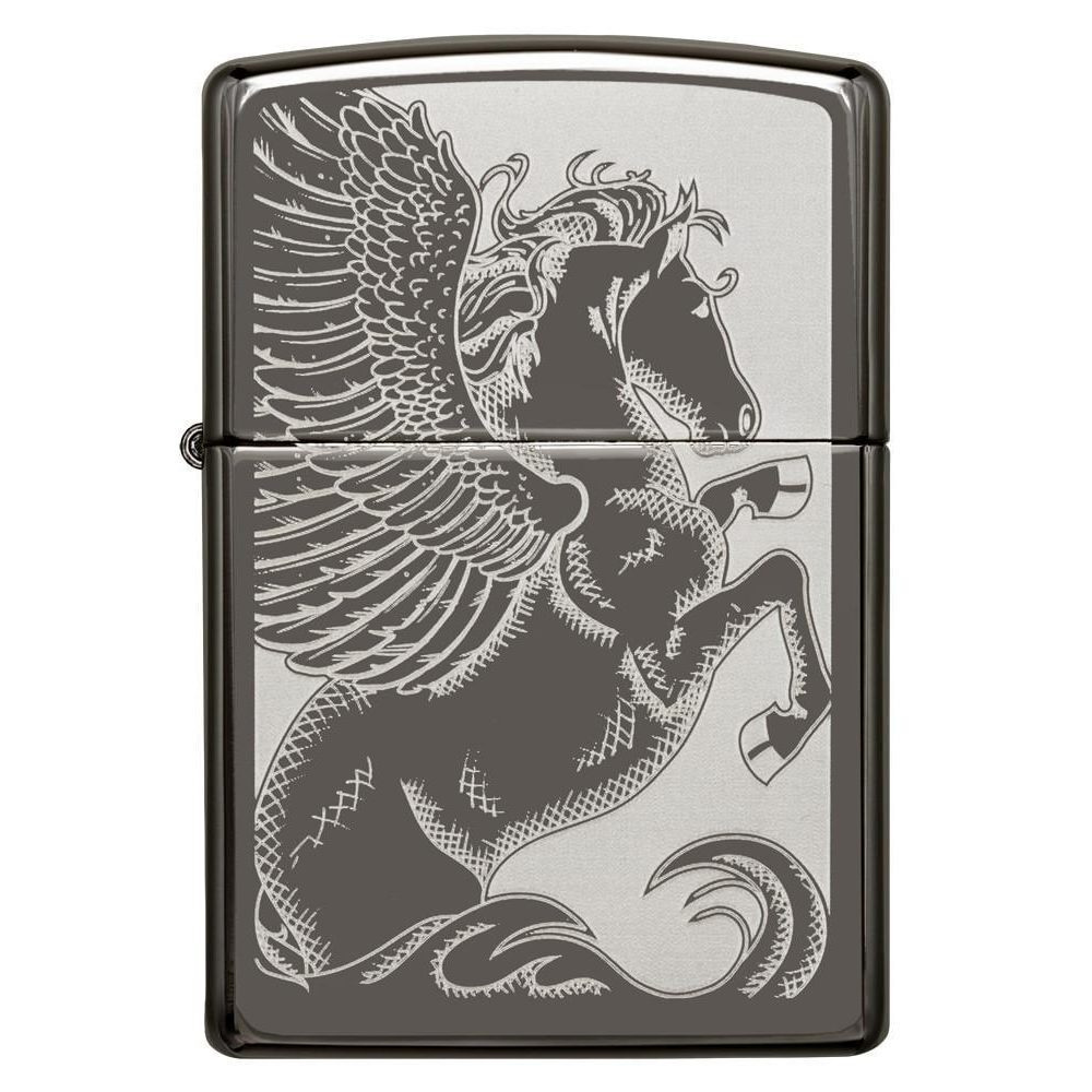 Зажигалка ZIPPO бензиновая Classic Black Ice #1