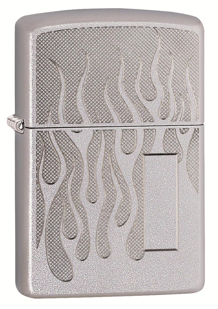 ZIPPO бензиновая зажигалка Satin Chrome #1