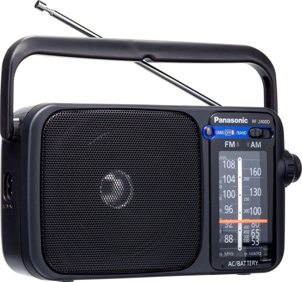 Радиоприемник портативный Panasonic RF-2400DEE-K, черный купить по ...