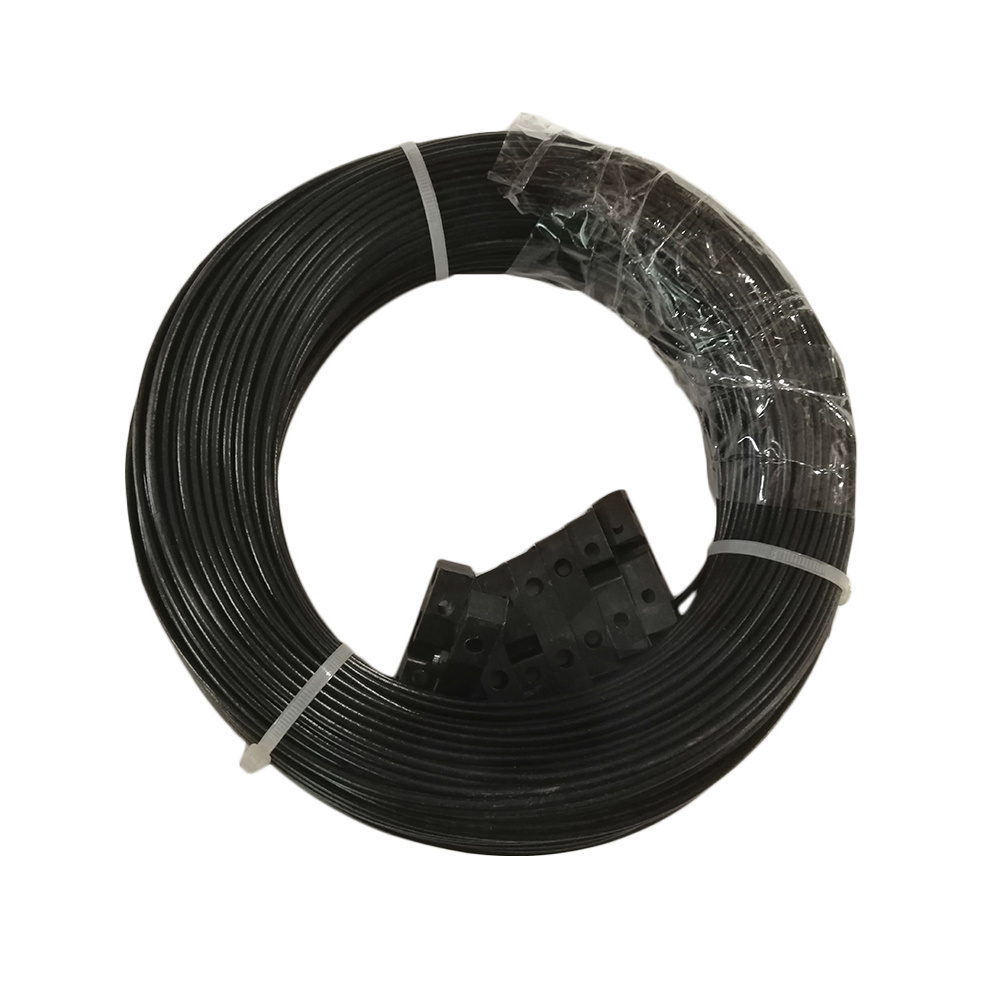 Трос стальной латунированный с покрытием полиамид 2.5 мм (погодоустойчивый) черный 100 м  #1