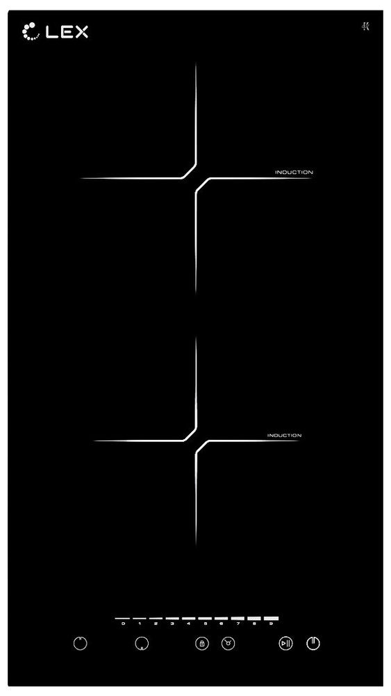 Встраиваемая электрическая варочная панель LEX EVI 320-2 BL купить по ...