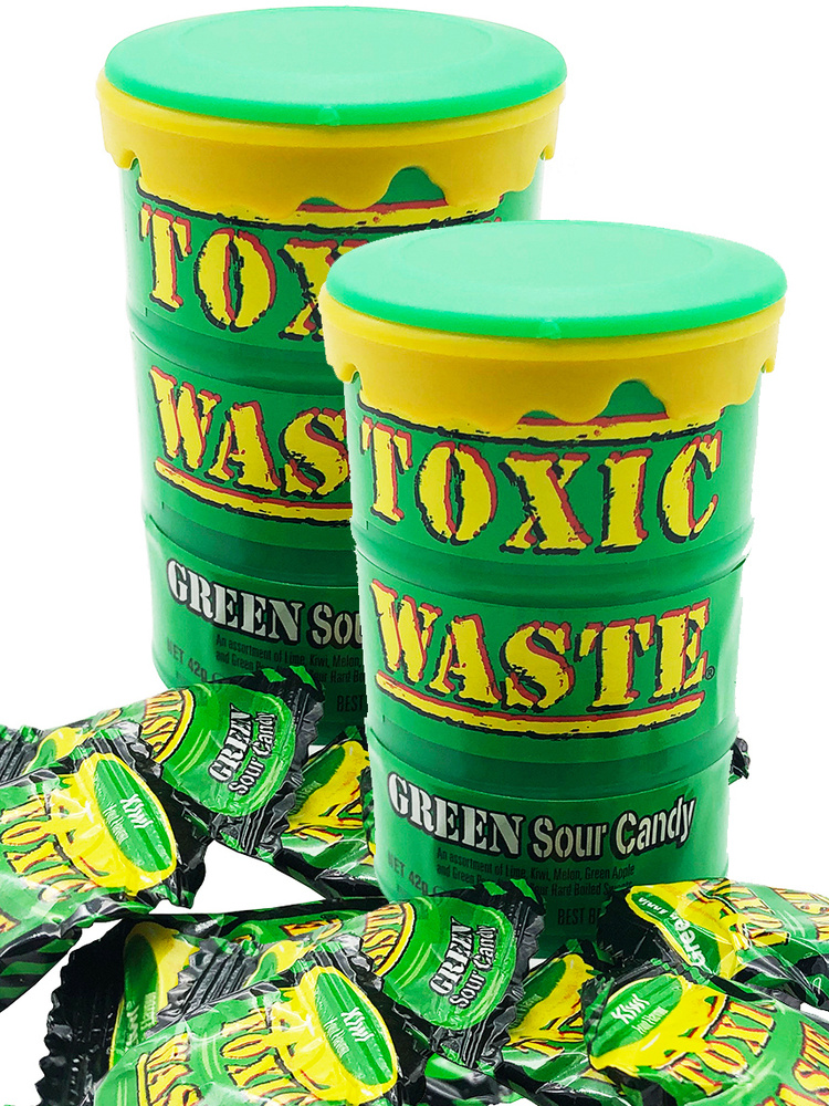 Toxic Waste Green Drum Extreme Sour Candy (42 g)