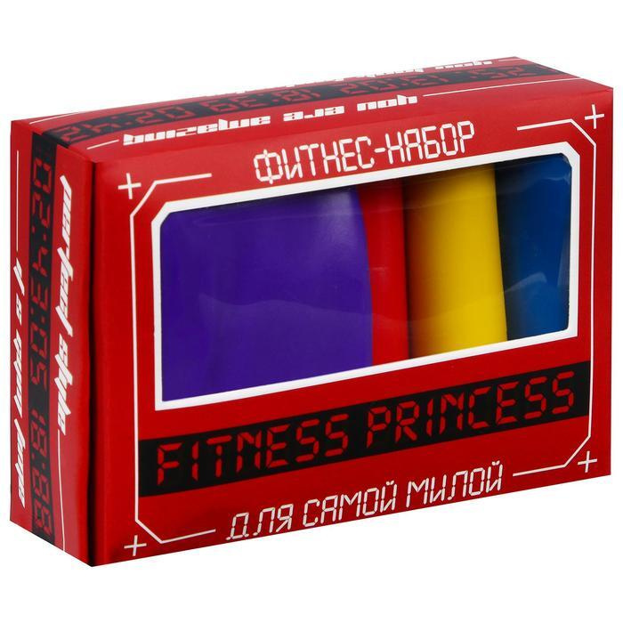 Фитнес набор Fitness princess: лента-эспандер, набор резинок, инструкция, 10,3 х 6,8 см  #1