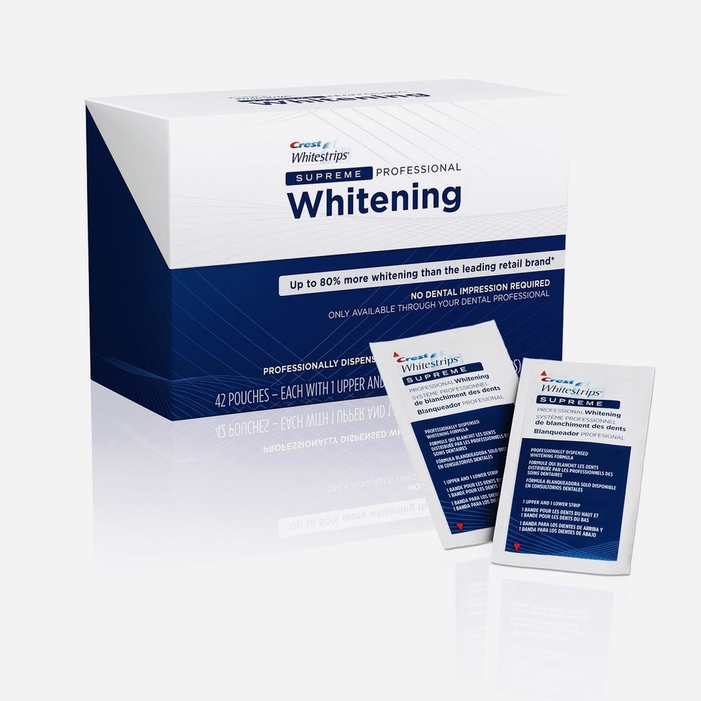 Отбеливающие полоски Crest Supreme Professional - купить по выгодной ...