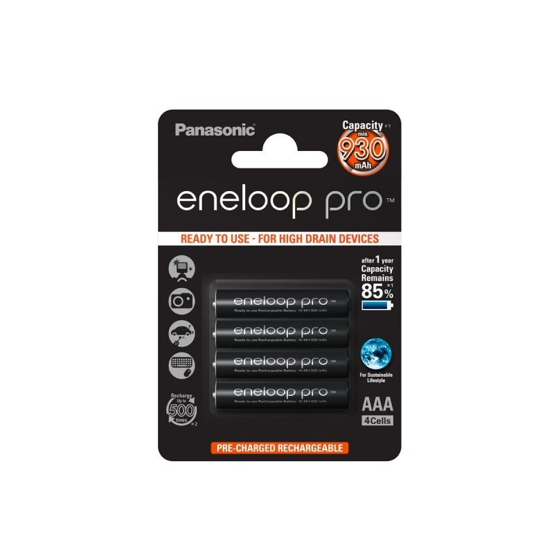 Аккумулятор panasonic eneloop pro. Аккумулятор panasonic eneloop pro bk-4hcde/4be ааа 930mah.