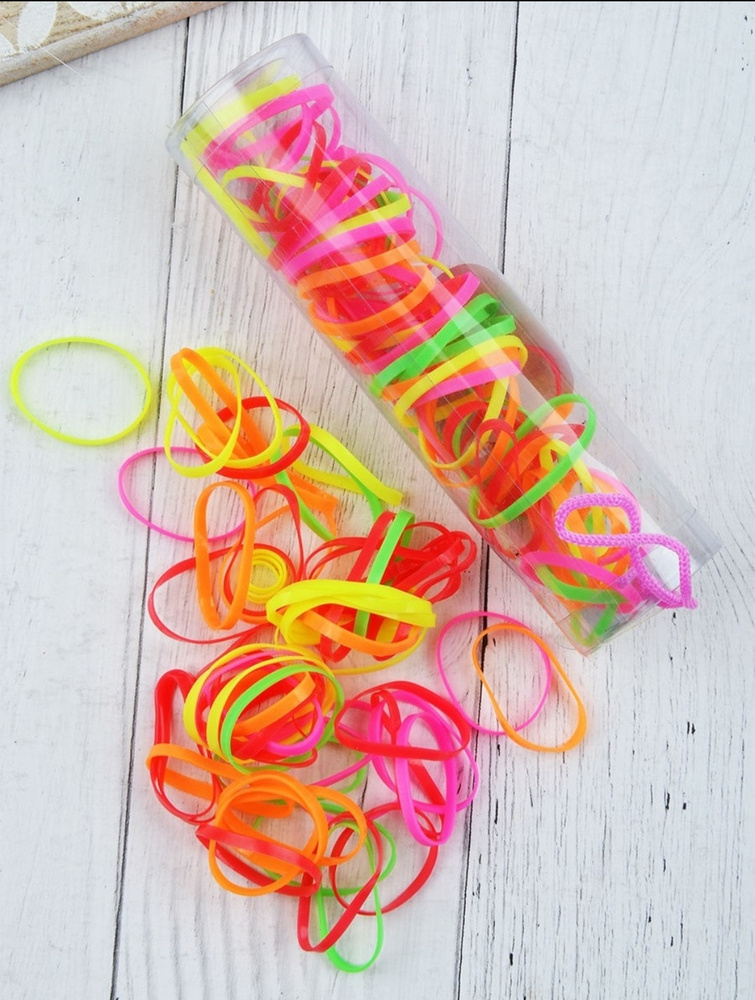 Резинки для волос женские силиконовые маленькие, тонкие прозрачные ...