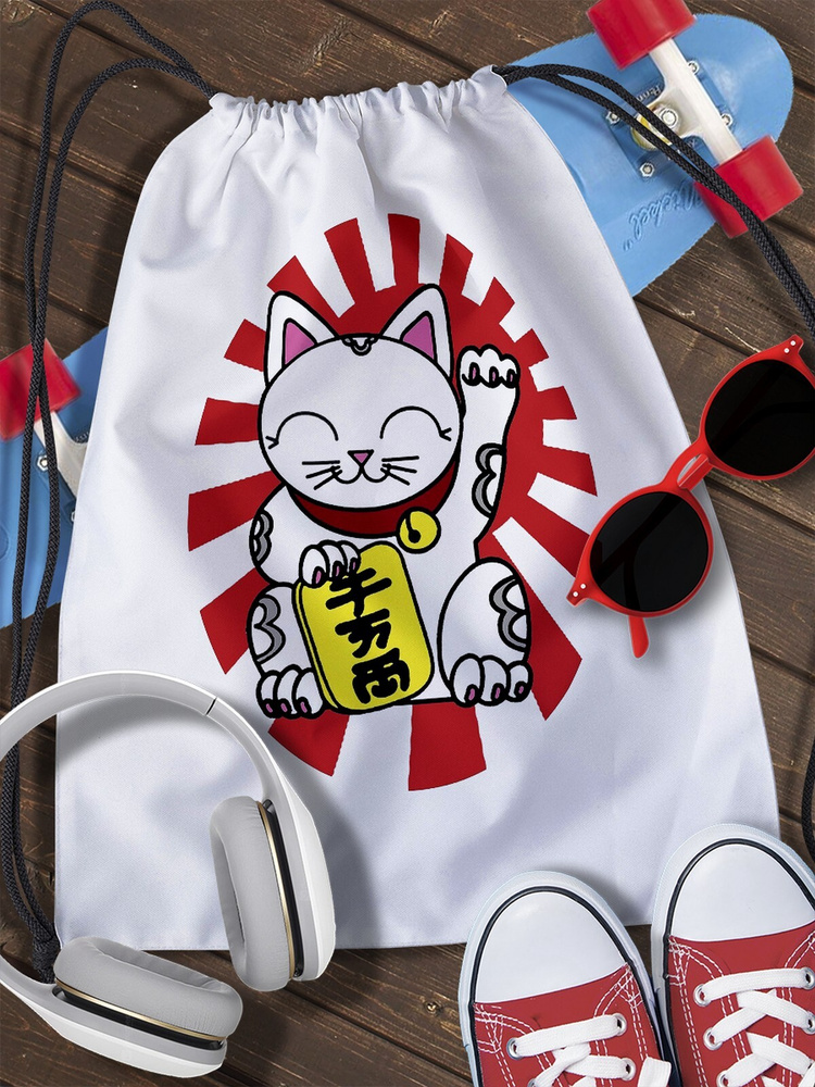 Мешок для сменной обуви Котики (кот, котик, cat, kawaii, cute) - 2405 -  купить с доставкой по выгодным ценам в интернет-магазине OZON (279309853)