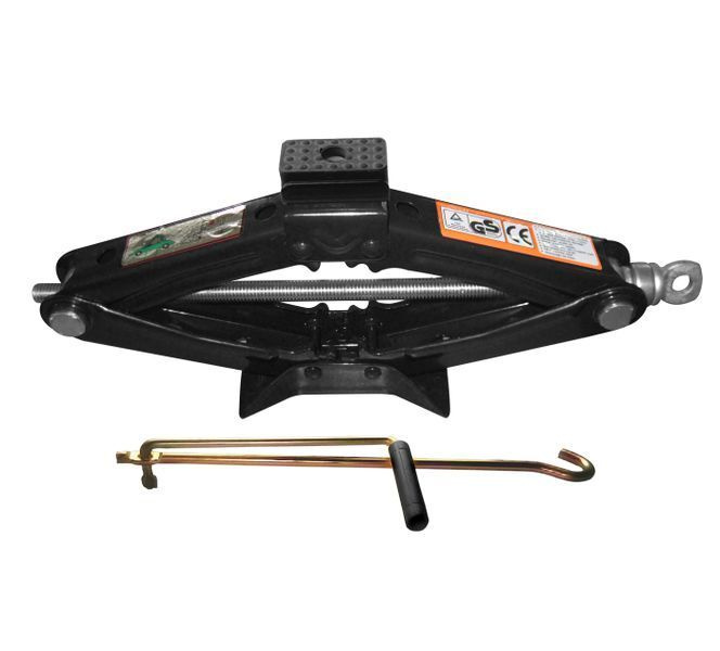 Домкрат механический "ромб"с резиновой накладкой 1т (h min 100мм, h max ...